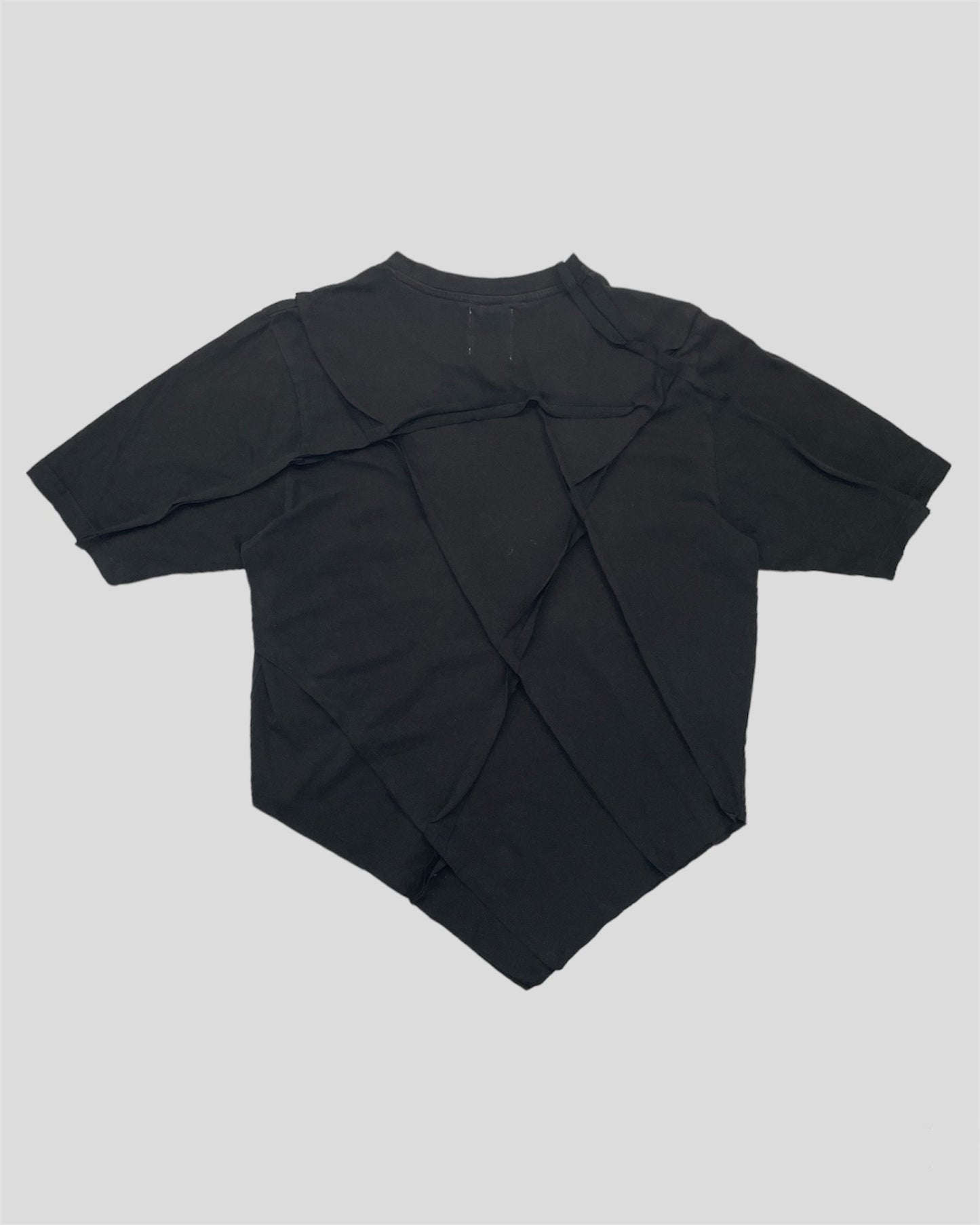 OPEN CUT TEE BLACK