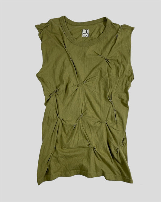 GREEN BUTTERFLY TANKTOP