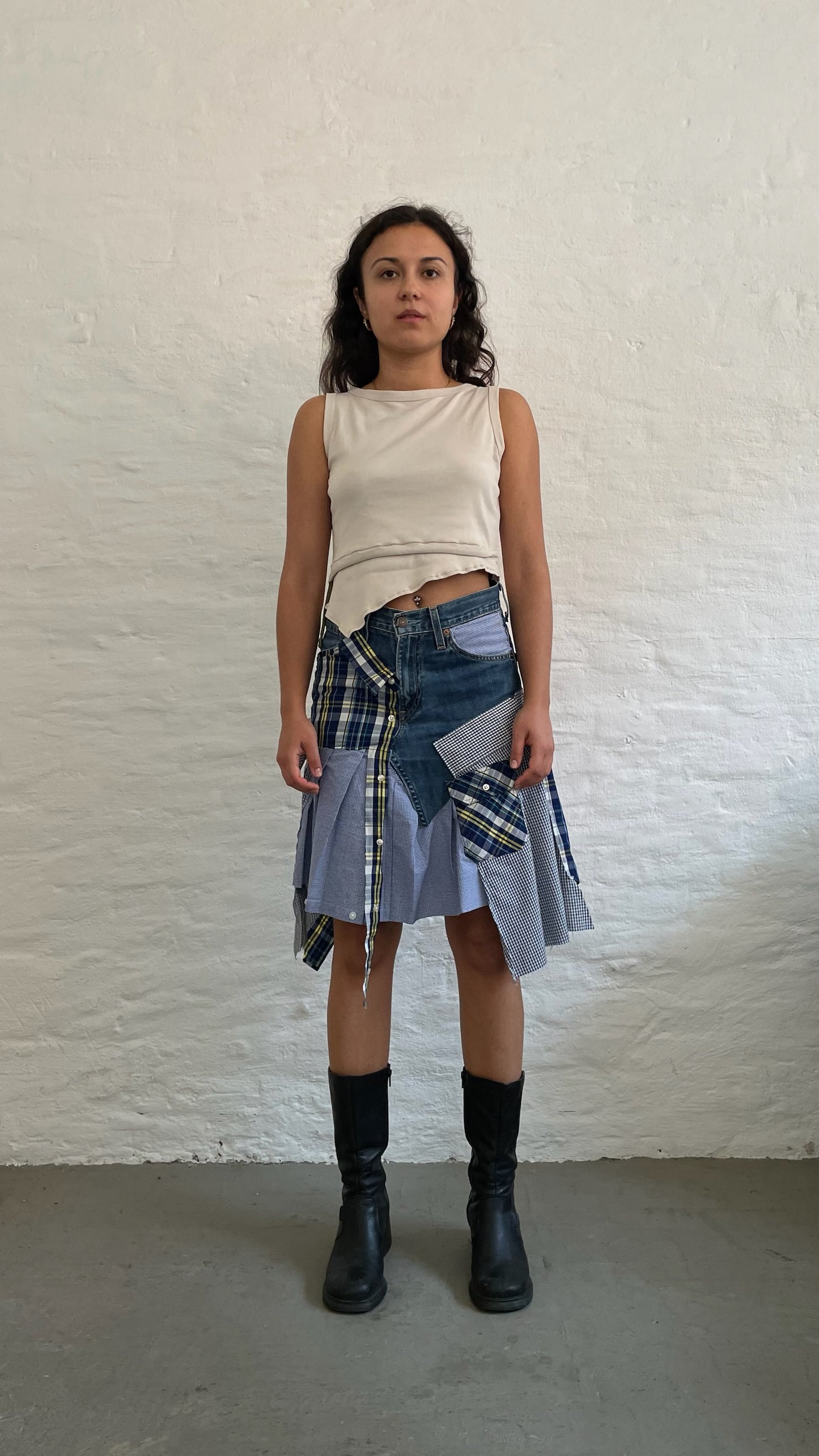 ASYMMETRICAL SHIRT-SKIRT