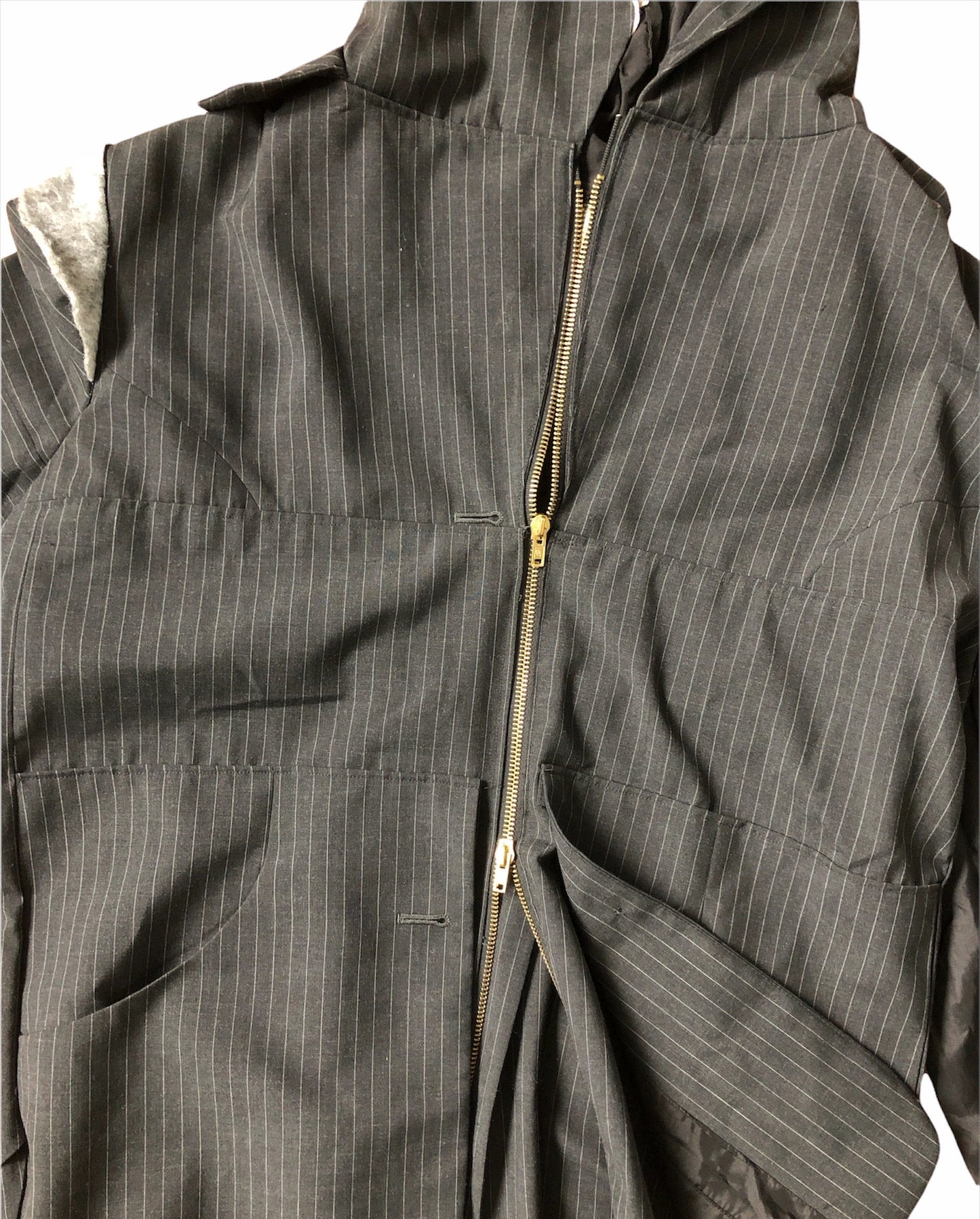 DECONSTRUCTED PINSTRIPE JACKET