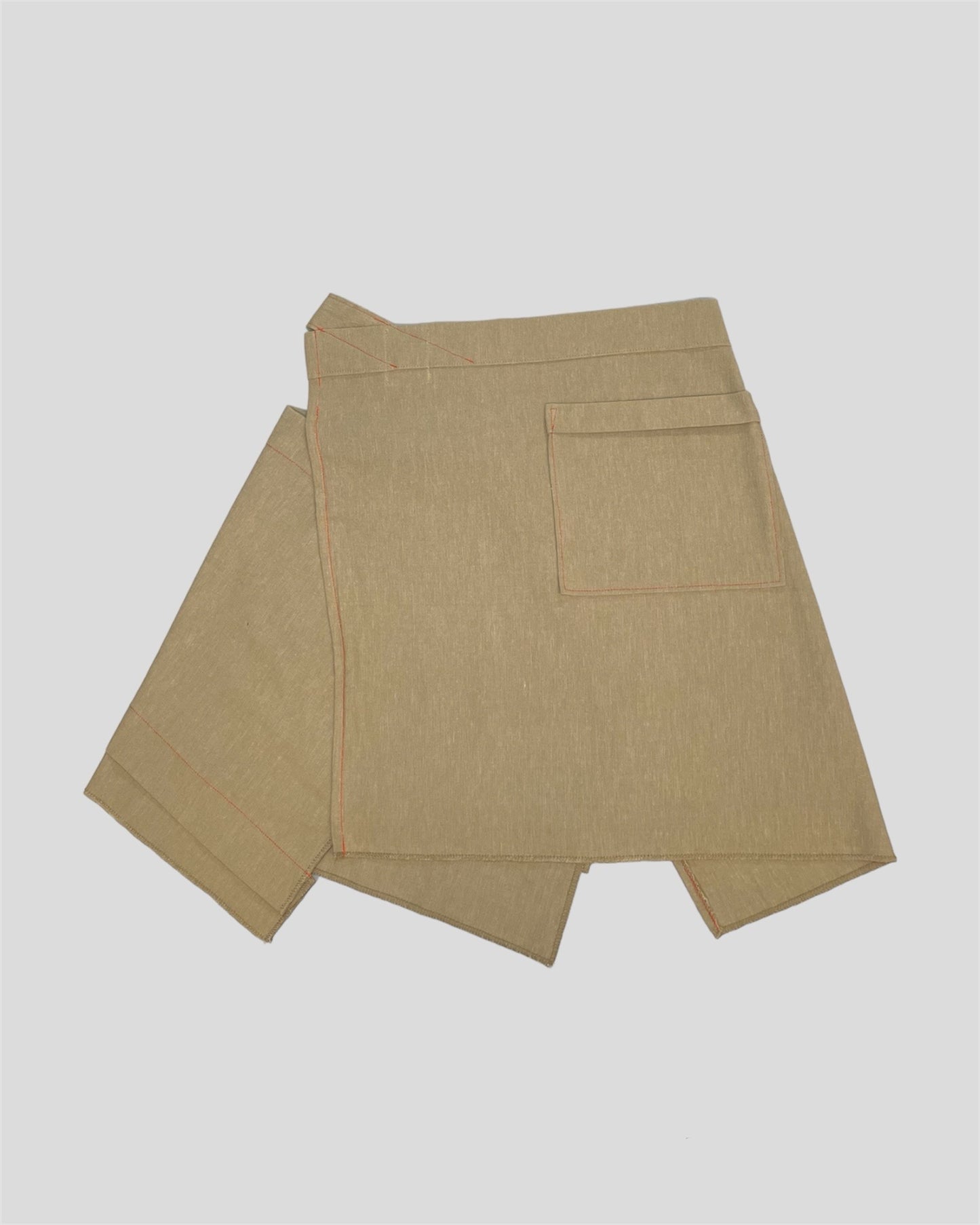 JAPANESE ASYMMETRICAL JUTE SKIRT