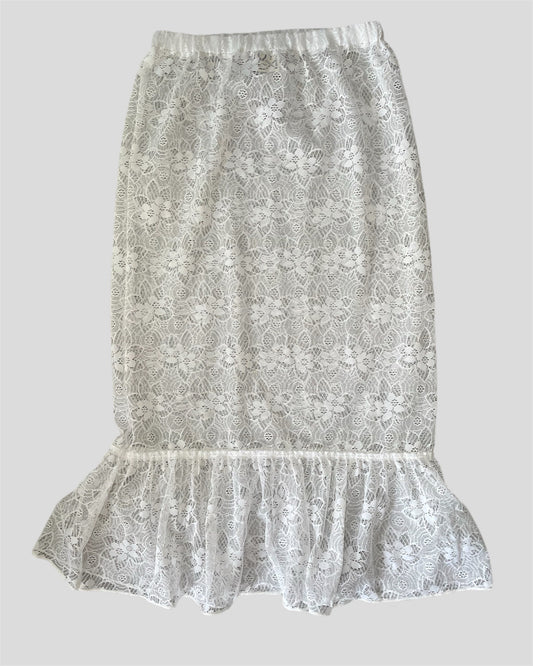 VOLANT LACE SKIRT