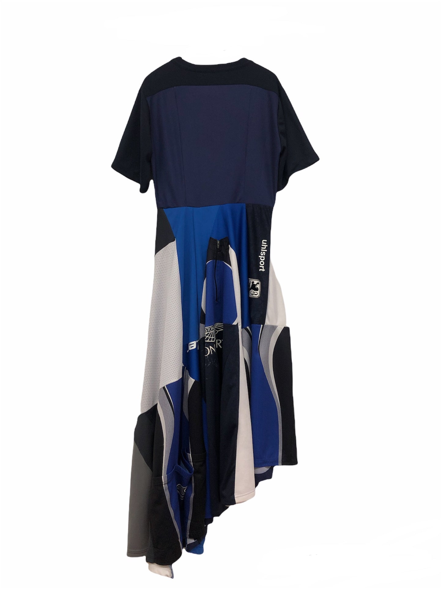 ASYMMETRICAL SPORT PATCHWORK DRESS