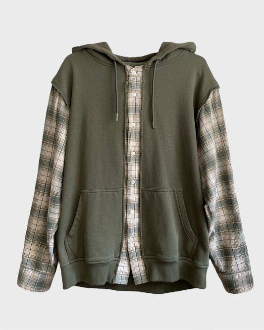 PLAID SHIRT-HOODIE COMBO