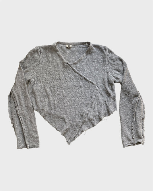 CROSSOVER V-CUT KNIT PULLOVER