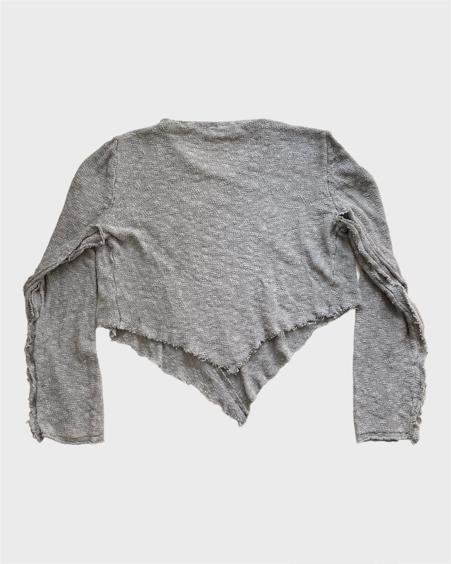 CROSSOVER V-CUT KNIT PULLOVER