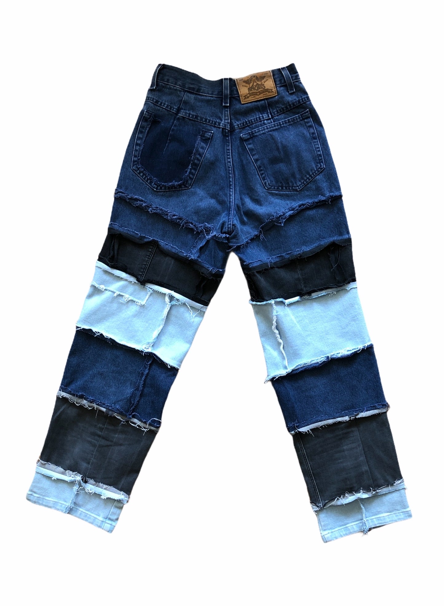 DENIM PATCHWORK PANTS